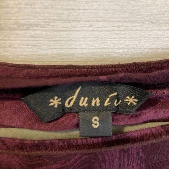 Duniv Women's Long Sleeve Layered Chiffon Hem Casual Shirts - Picture 5 of 5